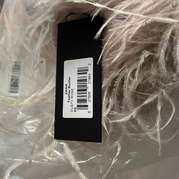 ZAINA Feather Bustier. XS - Picture 4 of 6